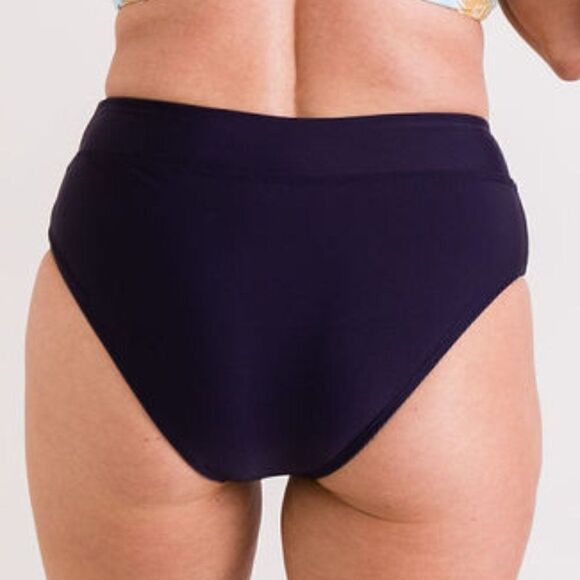 Purple Mid Rise Full Coverage Bikini Swim Bottoms - Picture 5 of 13